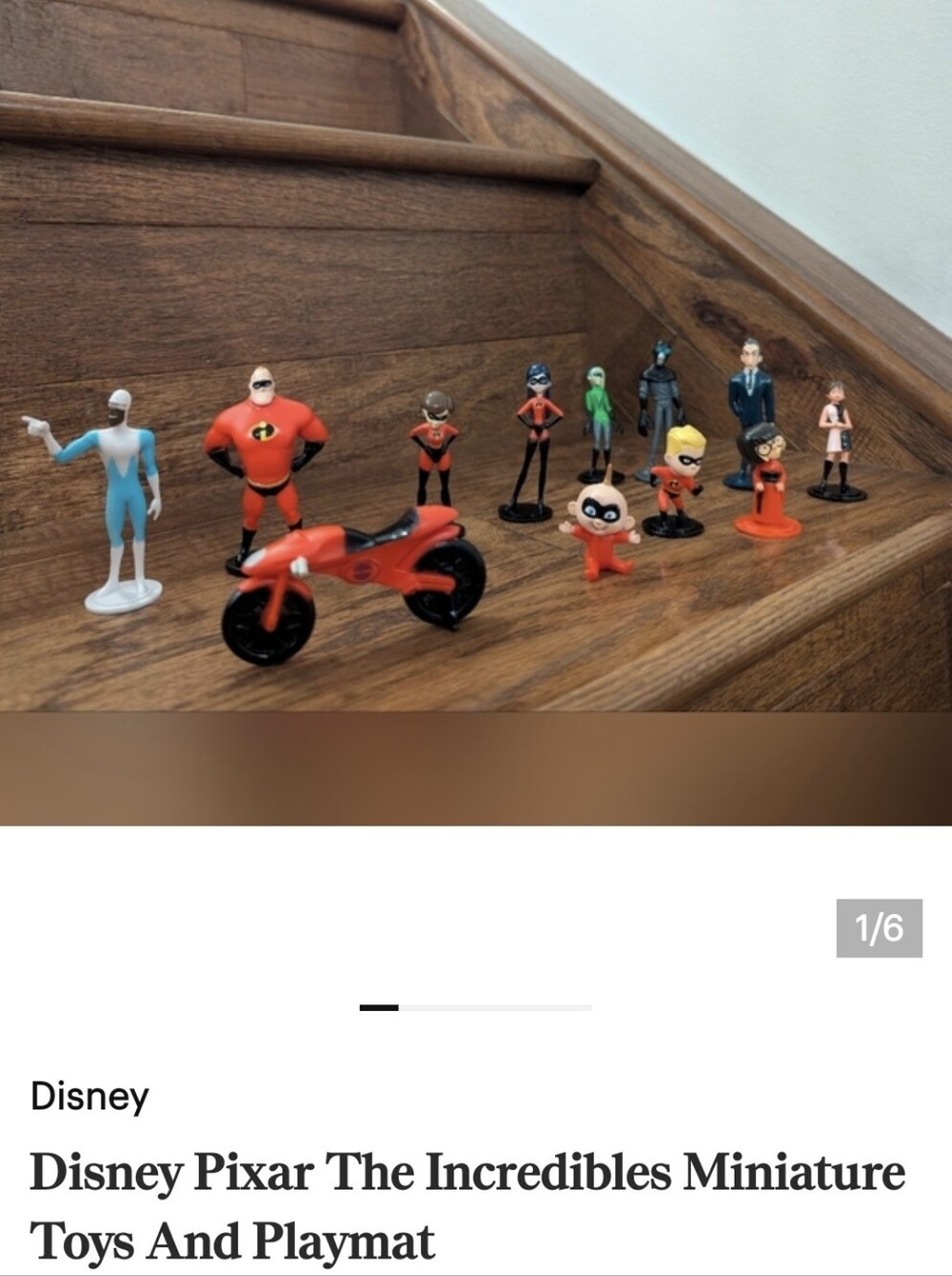 Disney Pixar The Incredibles Miniature Toys And Playmat